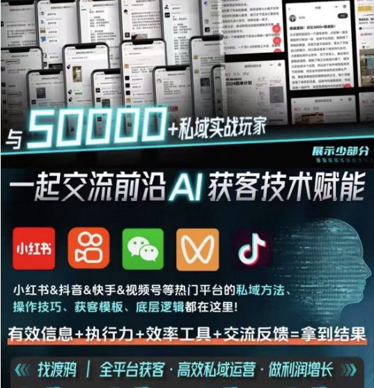 【渡鸦科技社】内部学习资料，私域流量入门指南