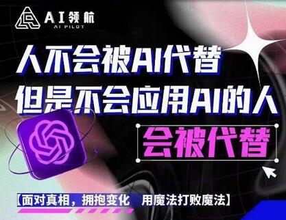 AI领航-人生第一节AI课，拉开你与普通工作者的距离！30位AI领域极客，汇集1000小时Al心得