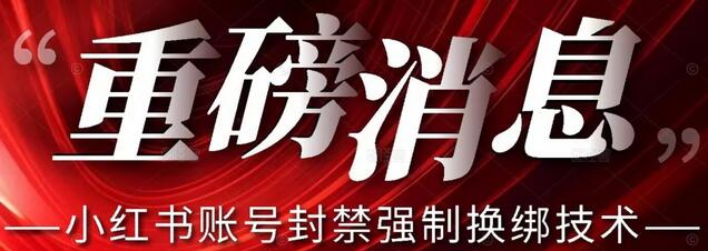 小红书账号封禁强制换绑技术可日赚300