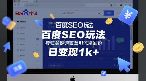 百度SEO玩法，搜狐关键词覆盖引流精准粉，日变现1k+【揭秘】