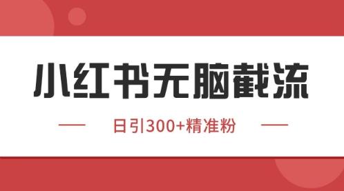 小红书只要你有同行就能获客，独家野路子获客玩法，暴力截流【揭秘】