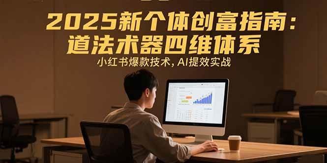 2025新个体创富指南：道法术器四维体系，小红书爆款技术，AI提效实战